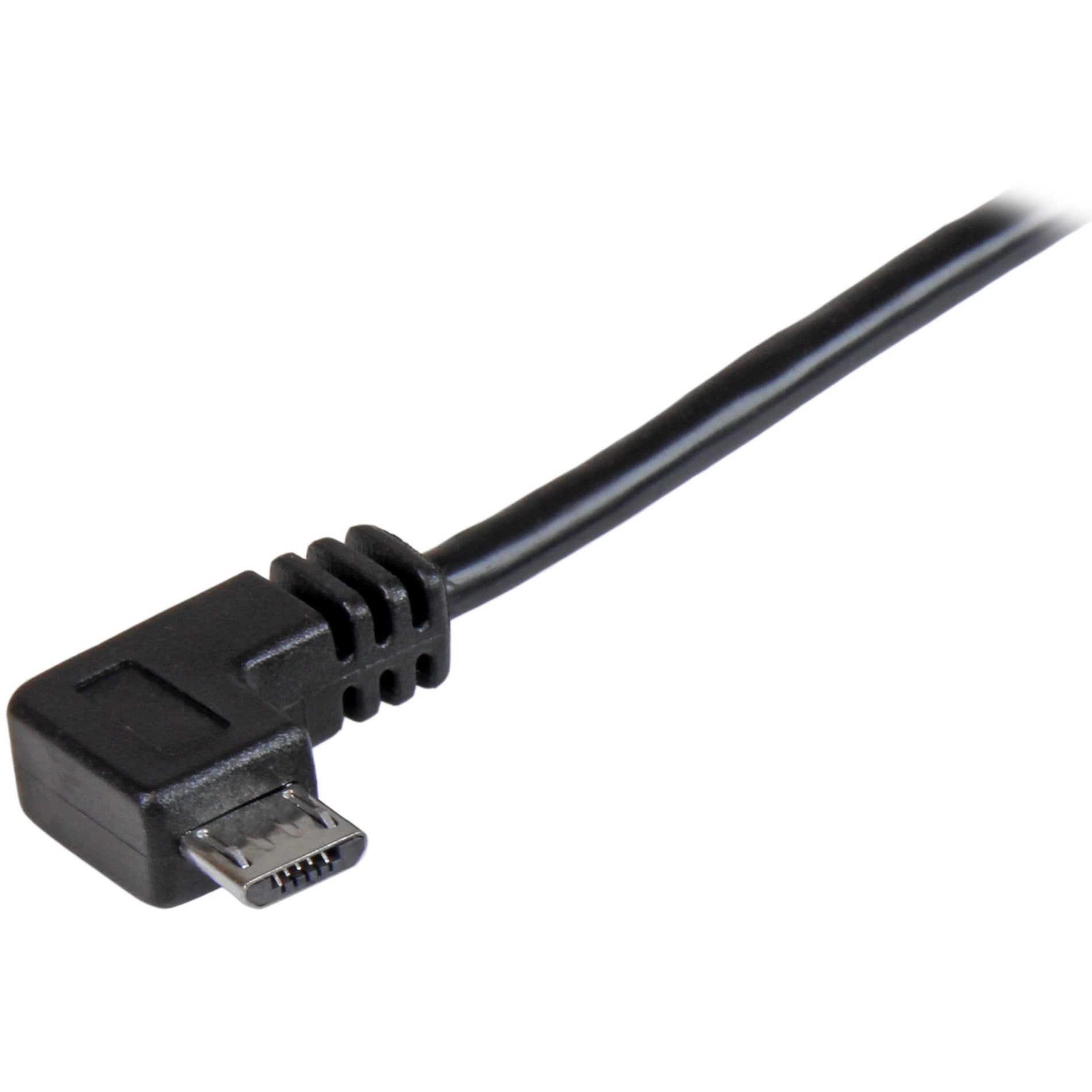 Marca: StarTech.com Cable de carga y sincronización Micro-USB M/M con ángulo recto - 24 AWG - 0.5 m Cable de Carga y Sincronización 24 AWG