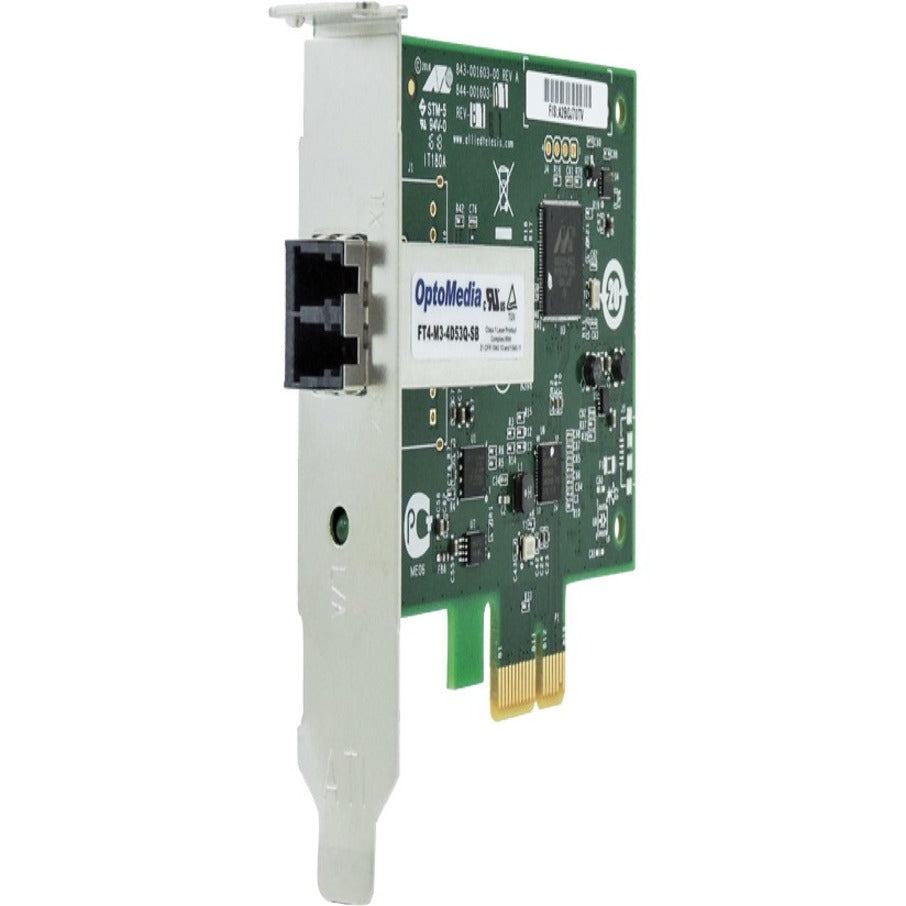 Allied Telesis AT-2914SX/LC Gigabit Ethernet fiber network adapter card with PCIe interface and LC connector-alternate-image1