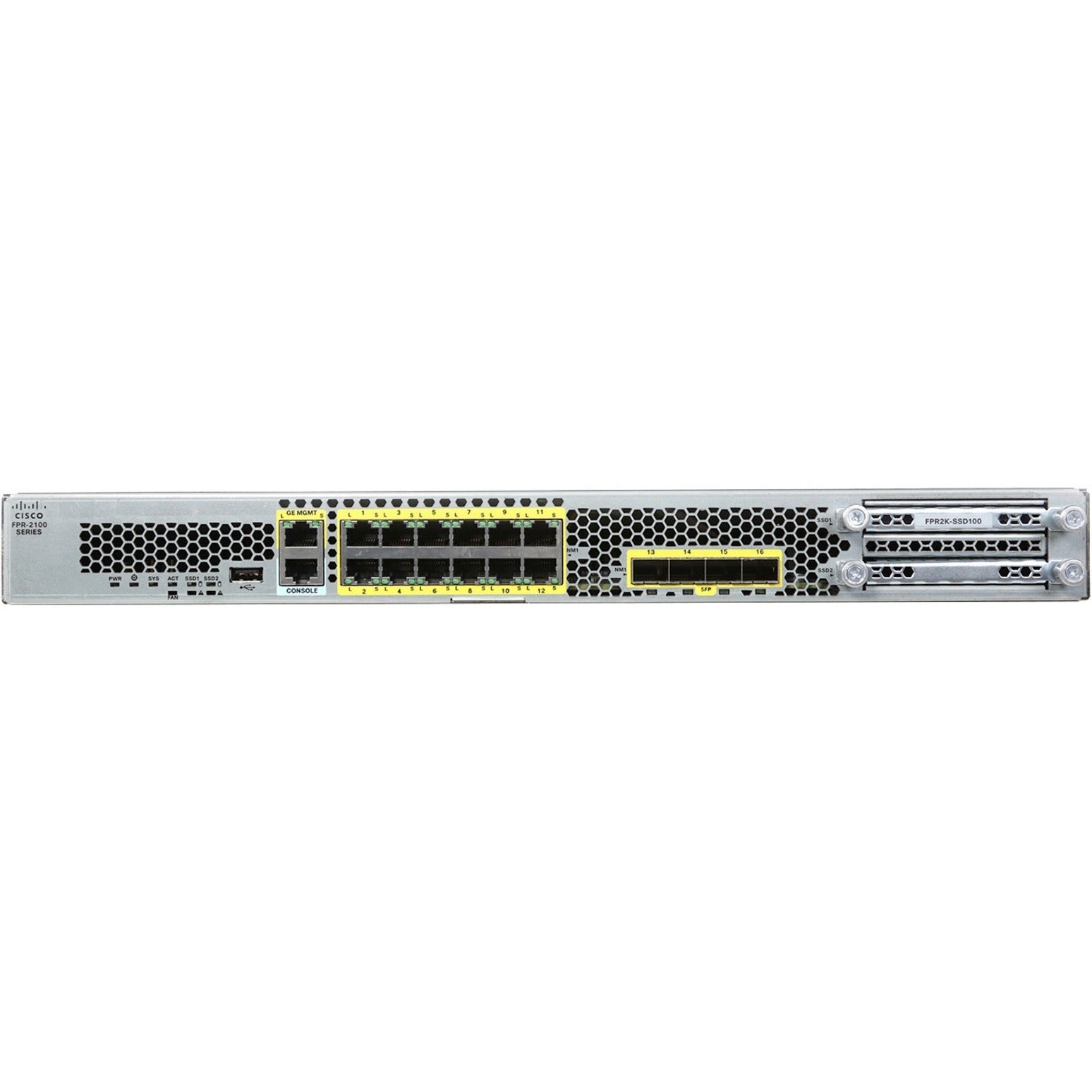 Cisco FPR2120-NGFW-K9 Firepower 2120 NGFW Appliance, 1RU, Network Security/Firewall Appliance