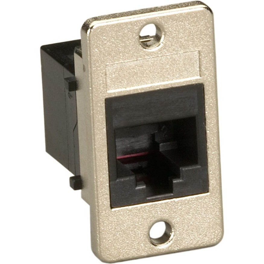 Scatola nera FMT1080 Accoppiatore non schermato a pannello nero RJ11 a 4 fili Connettore telefonico
