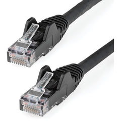 스타테크닷컴 N6PATCH125BK Cat6 패치 케이블 - 스내글리스 RJ45 커넥터로 긴 이더넷 케이블 125 ft 블랙 Cat 6 UTP 케이블