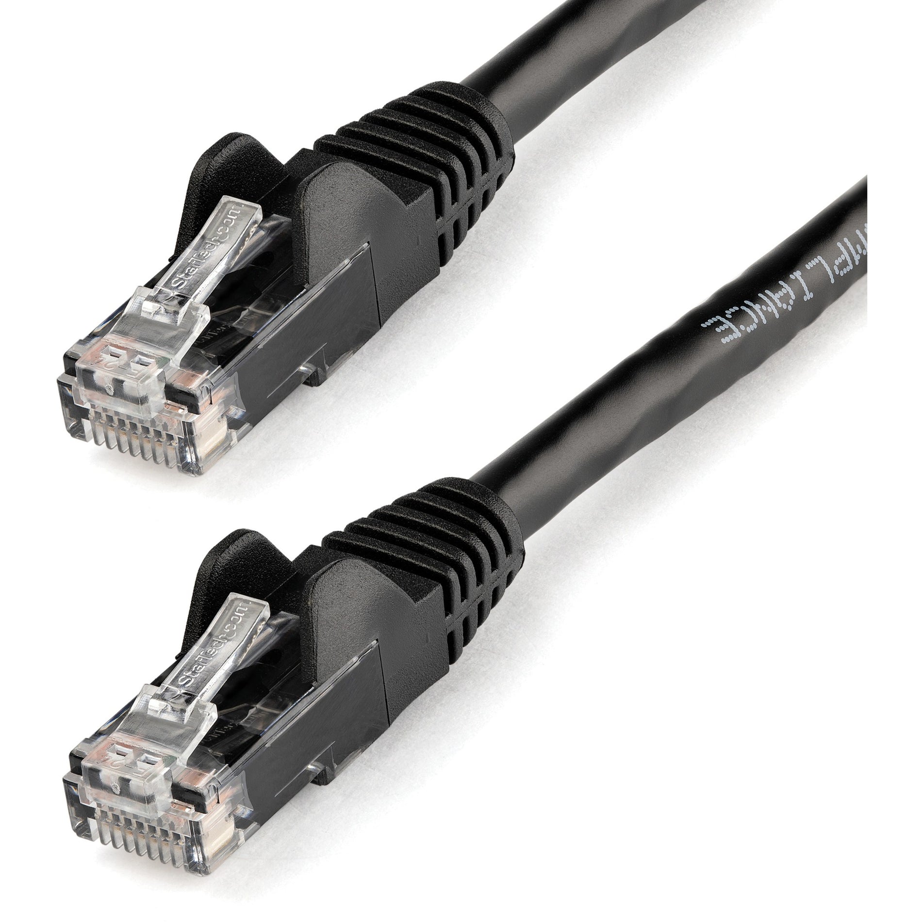 StarTech.com N6PATCH20BK Cable de red Cat. 6 20 pies Cable Ethernet negro Conectores RJ45 sin enganches