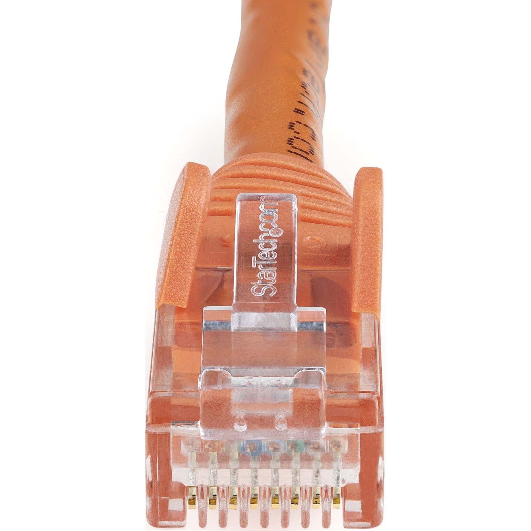 StarTech.com N6PATCH4OR Cat.6 Patch Cable, 4ft Orange Ethernet Cable, Snagless RJ45 Connectors