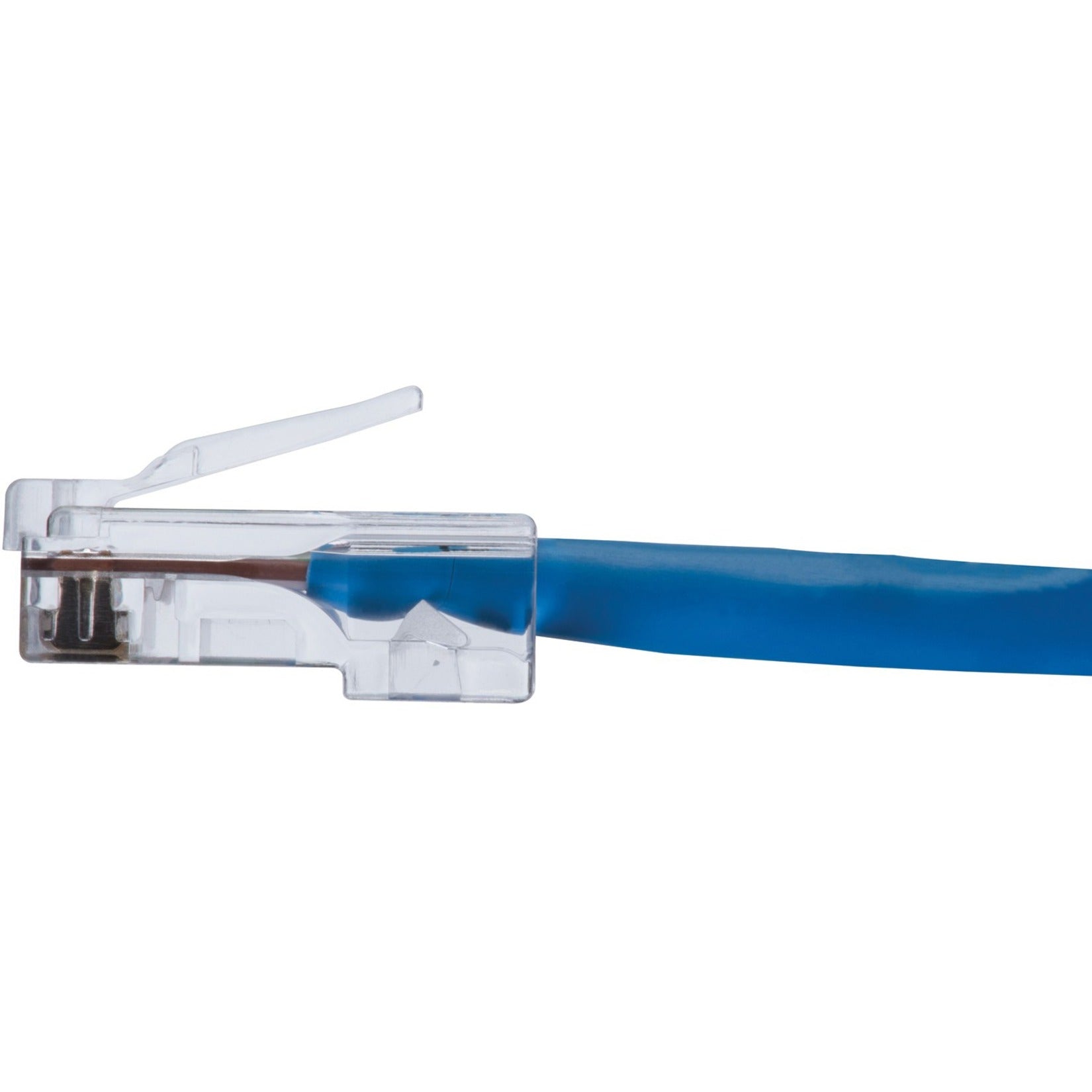 IDEALE 85-372 Feed-Thru CAT5e RJ-45 8P8C Modulaire Pluggen Netwerk Connector met PoE Trekontlasting en Vergulding.