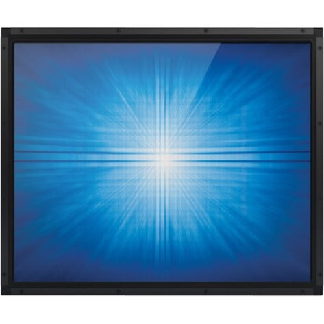 Angled view of Elo 1790L touchscreen monitor emphasizing the zero-bezel design