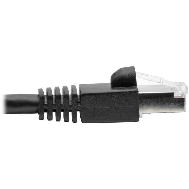 Side profile of RJ45 connector showing strain relief design