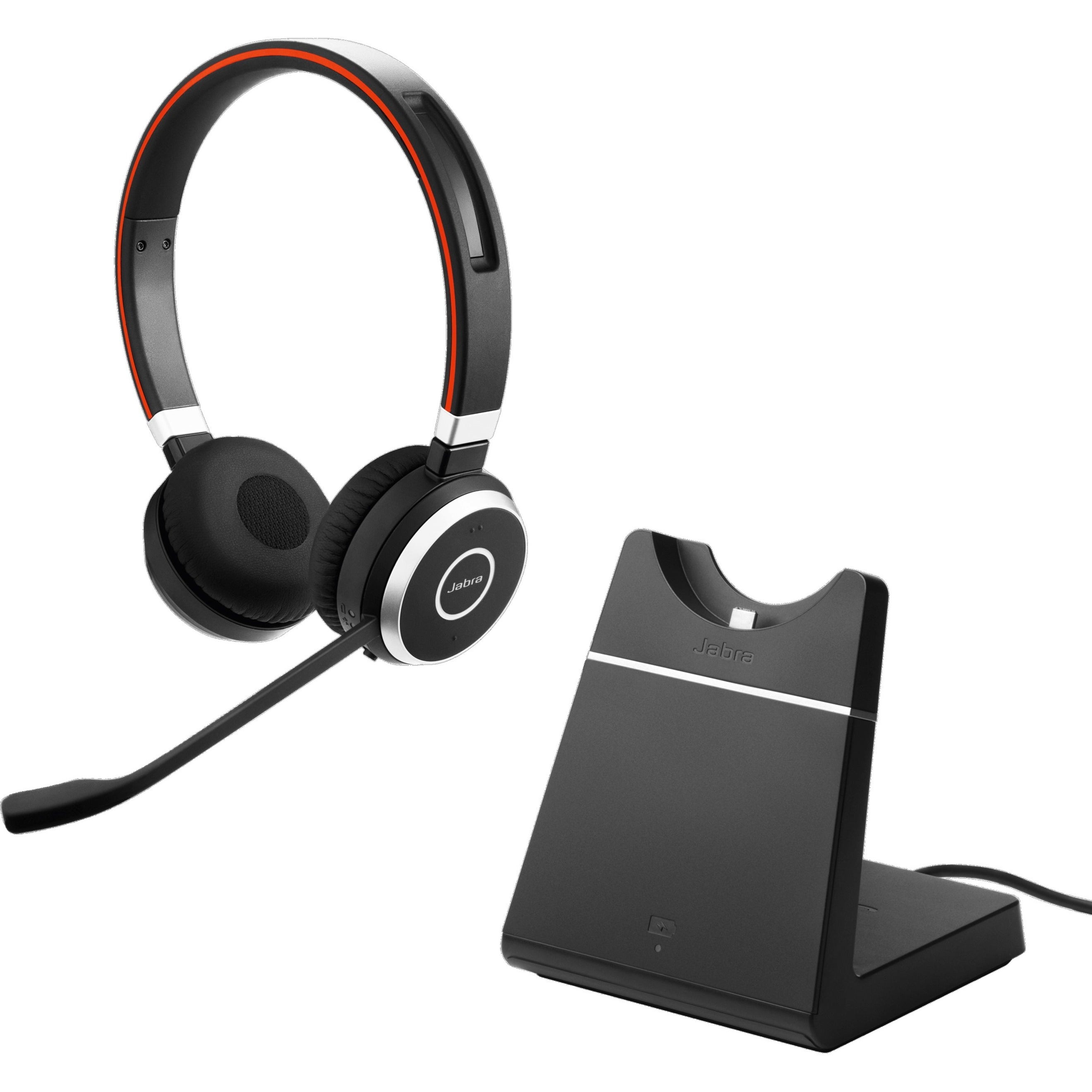 Jabra 6599-823-399 Evolve 65 With Charging Stand MS Stereo, Wireless Bluetooth Headset