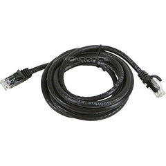 Cable de parche de red Ethernet UTP Cat6 de 24AWG de la serie FLEXboot Monoprice 9799 7 pies negro sin enganche.