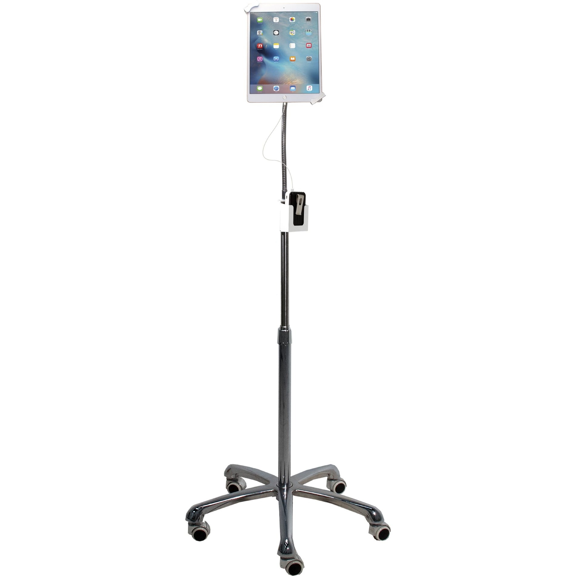 CTA Digital PAD-SHFS Tungt Sikret Gooseneck Stativ 7-13" Tommer Tablets 360 Grad Drej