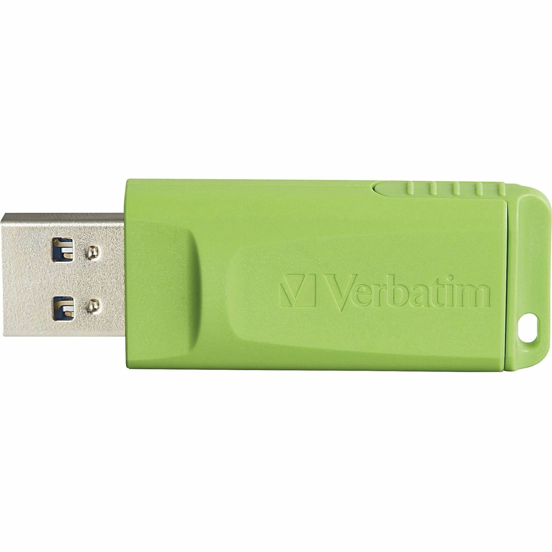 Green Verbatim USB drive with connector extended-alternate-image4