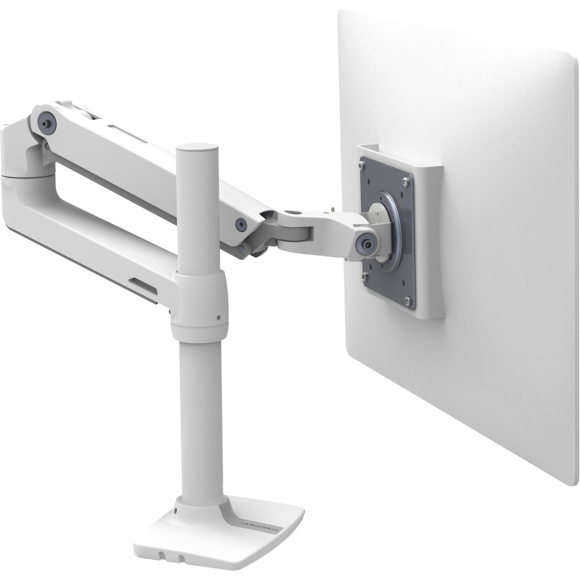 Ergotron 45-537-216 LX Desk Mount Monitor Arm, Tall Pole (White), Supports 32" Screens, 25 lb Load Capacity