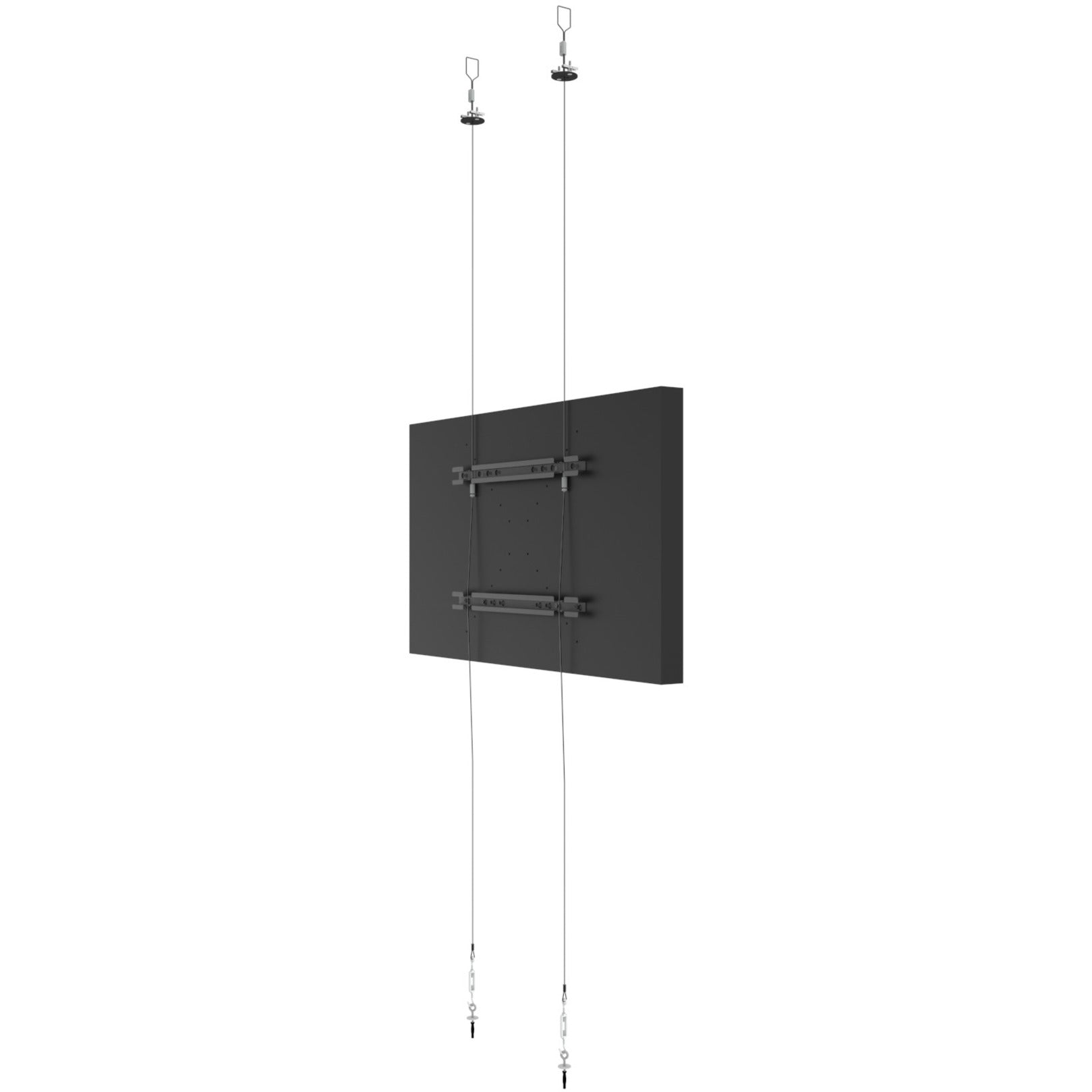 Peerless-AV DSF265L Landscape Floor to Ceiling Cable Mount for 46" to 65" Displays, Silver