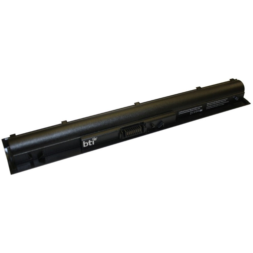 BTI HP-P15AB black laptop battery showing sleek design and connector interface-alternate-image1