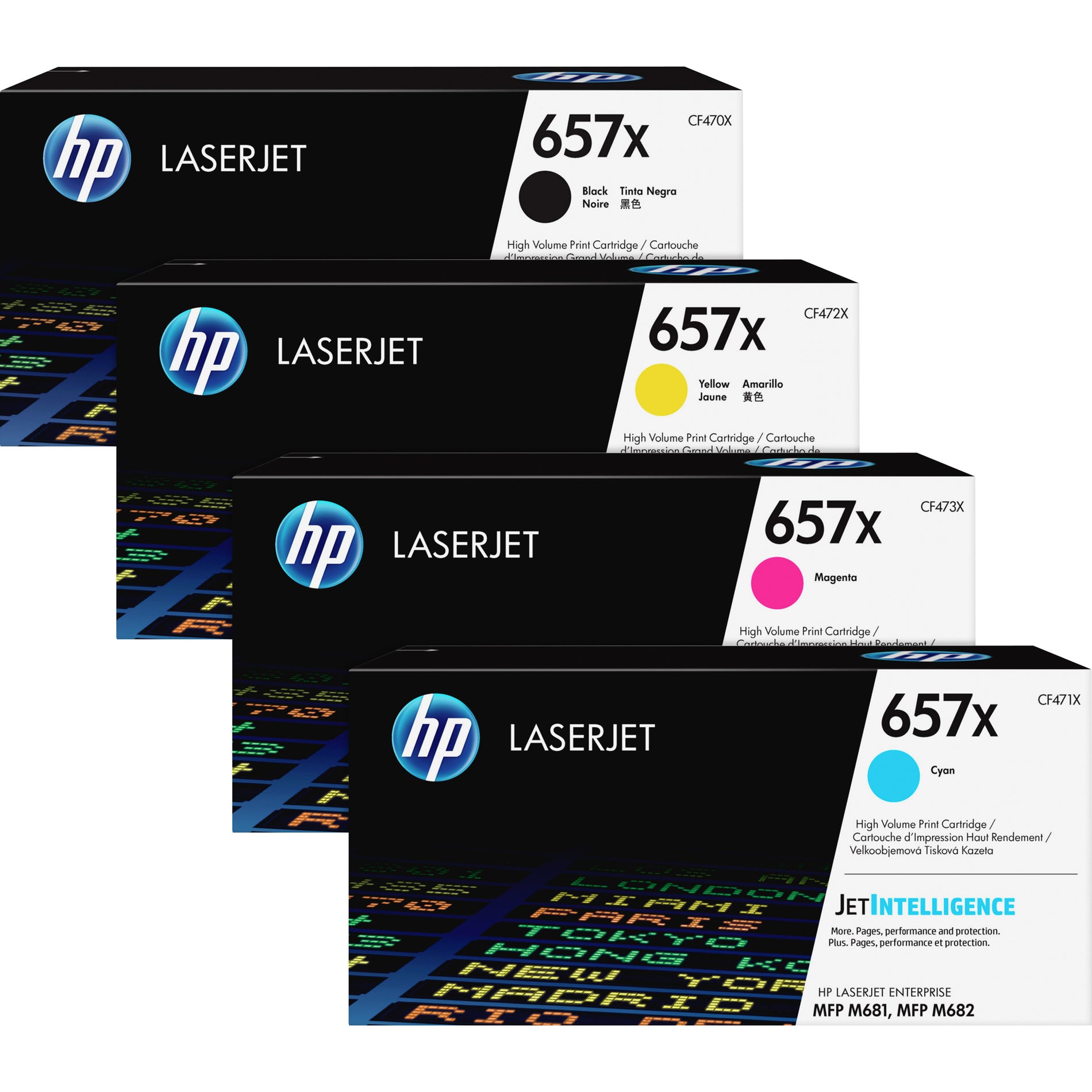 HP CF470X 657X ตลับหมึกเลเซอร์สีดำออริจินัลที่มีความจุสูง (~28000 หน้า) รวมการรับประกัน