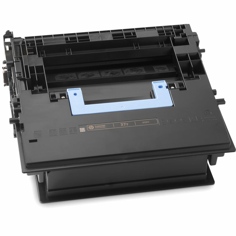 Side view of HP CF237Y toner cartridge showing construction details