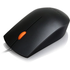 Lenovo 300 Wired USB Mouse with Scroll Wheel, Ergonomic Design, Plug & Play Connectivity, Compact 2.5" Width - GX30M39704 (1 Year Warranty)