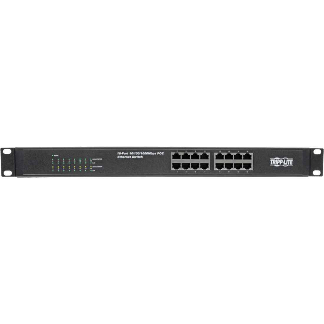 Tripp Lite NG16POE Unmanaged Network Gigabit Ethernet Switch with POE, 16-Port 10/100/1000 Mbps 1U