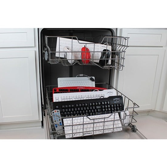 Seal Shield keyboard being cleaned in dishwasher demonstrating waterproof capabilities-alternate-image3