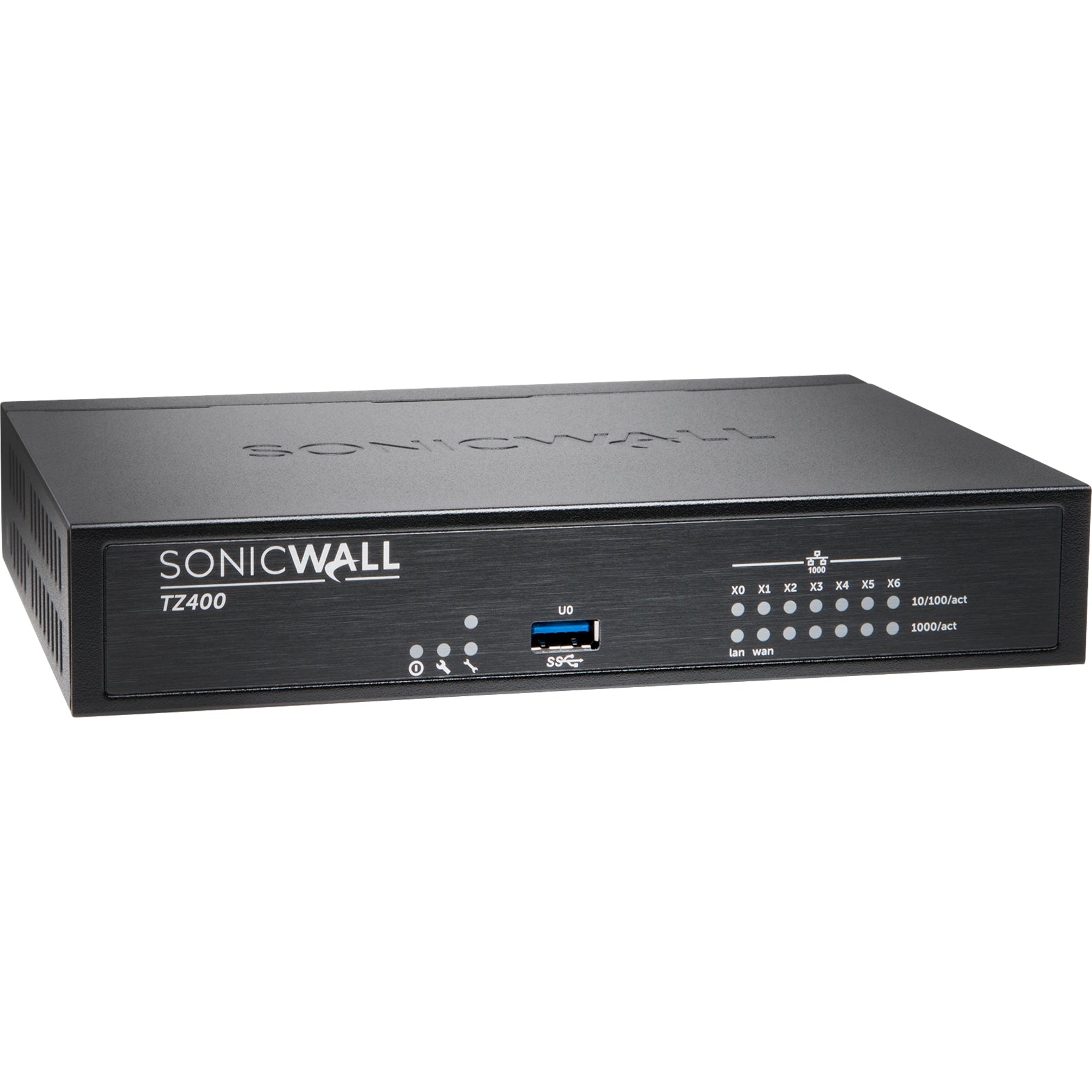 SonicWall 01-SSC-0514 TZ400 Network Security/Firewall Appliance with TotalSecure 1 Year, Comprehensive Gateway Security Suite, 7 Ports