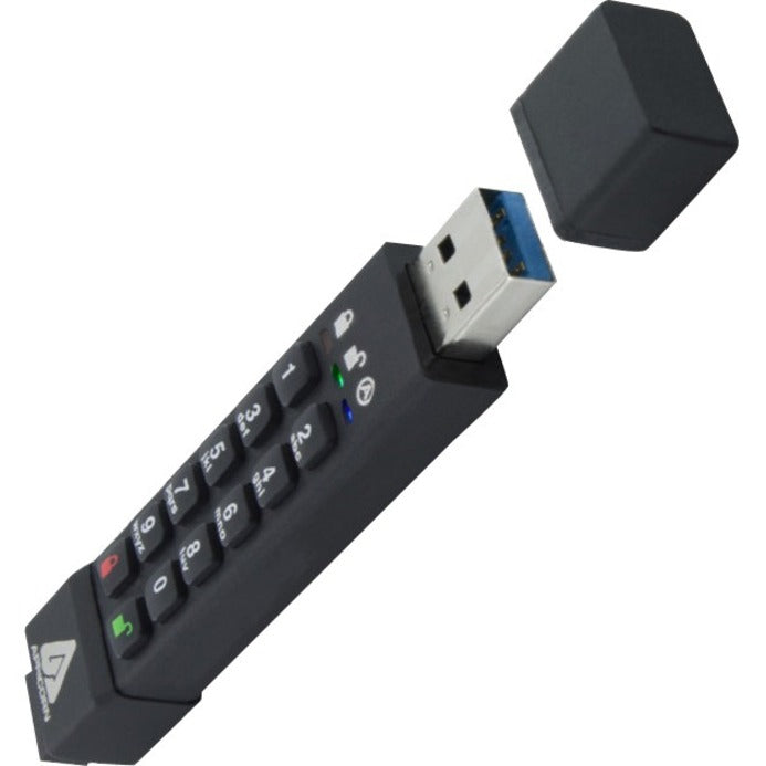 Aegis Secure Key 3z showing removable end cap and USB connector-alternate-image2