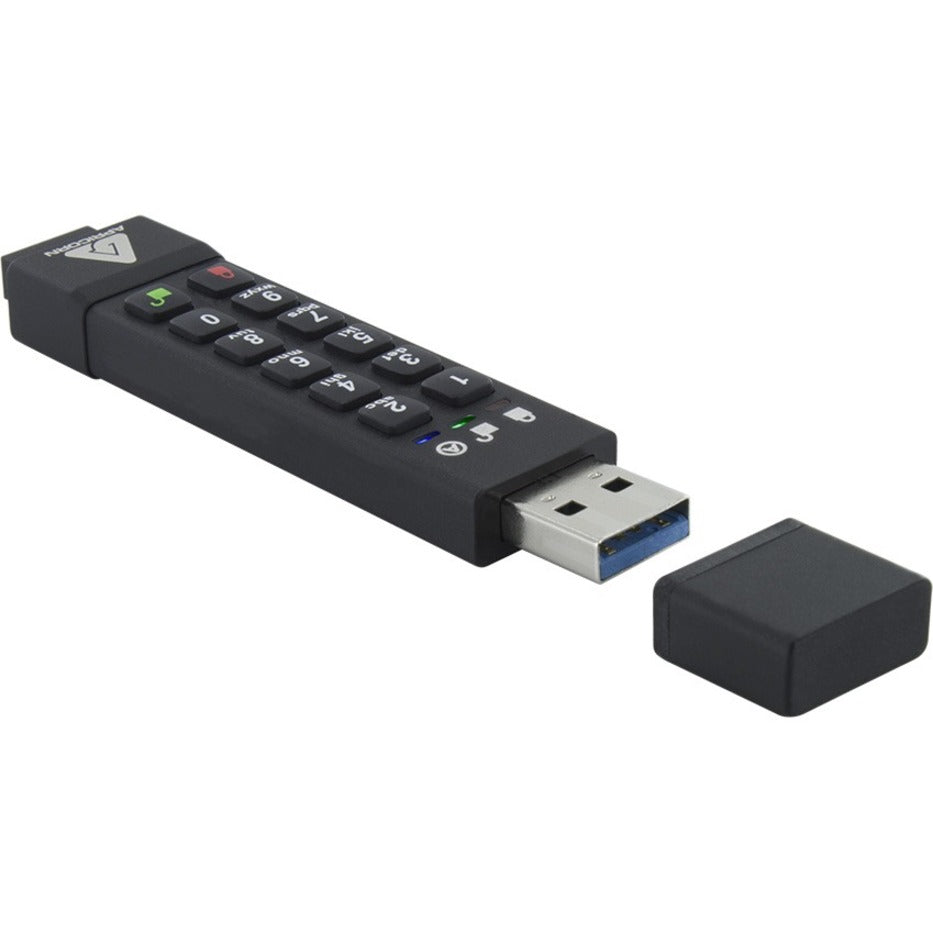 Apricorn ASK3Z-128GB Aegis Secure Key 3z USB 3.1 Flash Drive 128GB Storage 256-bit AES Encryption  Apricorn ASK3Z-128GB Aegis Beveiligde Sleutel 3z USB 3.1 Flashstation 128GB Opslag 256-bits AES-versleuteling