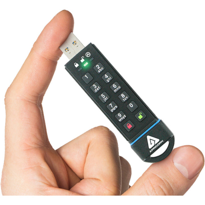 Hand holding Aegis Secure Key 3z demonstrating its compact size-alternate-image8