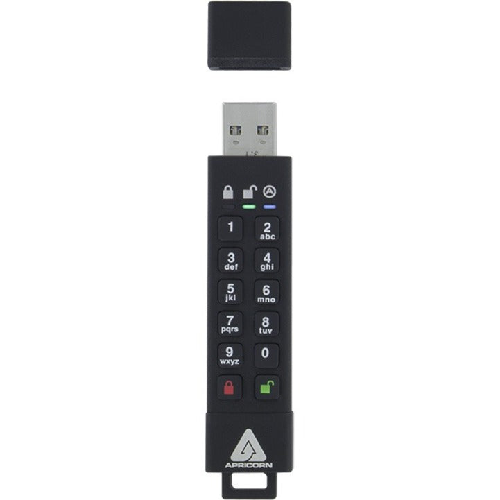 Apricorn ASK3Z-128GB Aegis Secure Key 3z USB 3.1 Flash Drive 128GB Storage 256-bit AES Encryption  Apricorn ASK3Z-128GB Aegis Beveiligde Sleutel 3z USB 3.1 Flashstation 128GB Opslag 256-bits AES-versleuteling