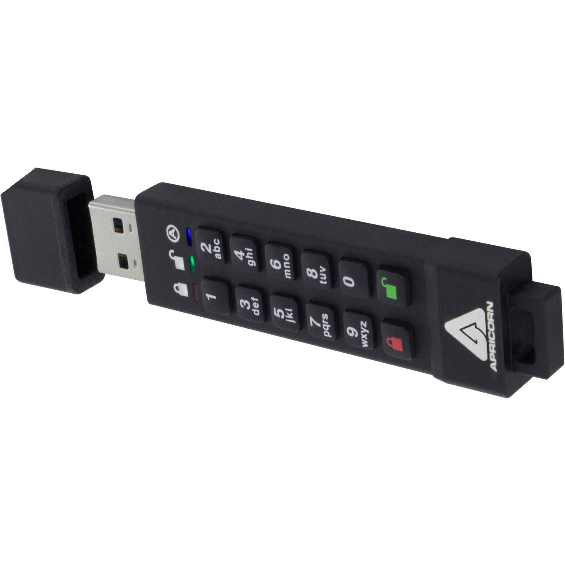 Apricorn ASK3Z-128GB Aegis Secure Key 3z USB 3.1 Flash Drive 128GB Storage 256-bit AES Encryption  Apricorn ASK3Z-128GB Aegis Beveiligde Sleutel 3z USB 3.1 Flashstation 128GB Opslag 256-bits AES-versleuteling