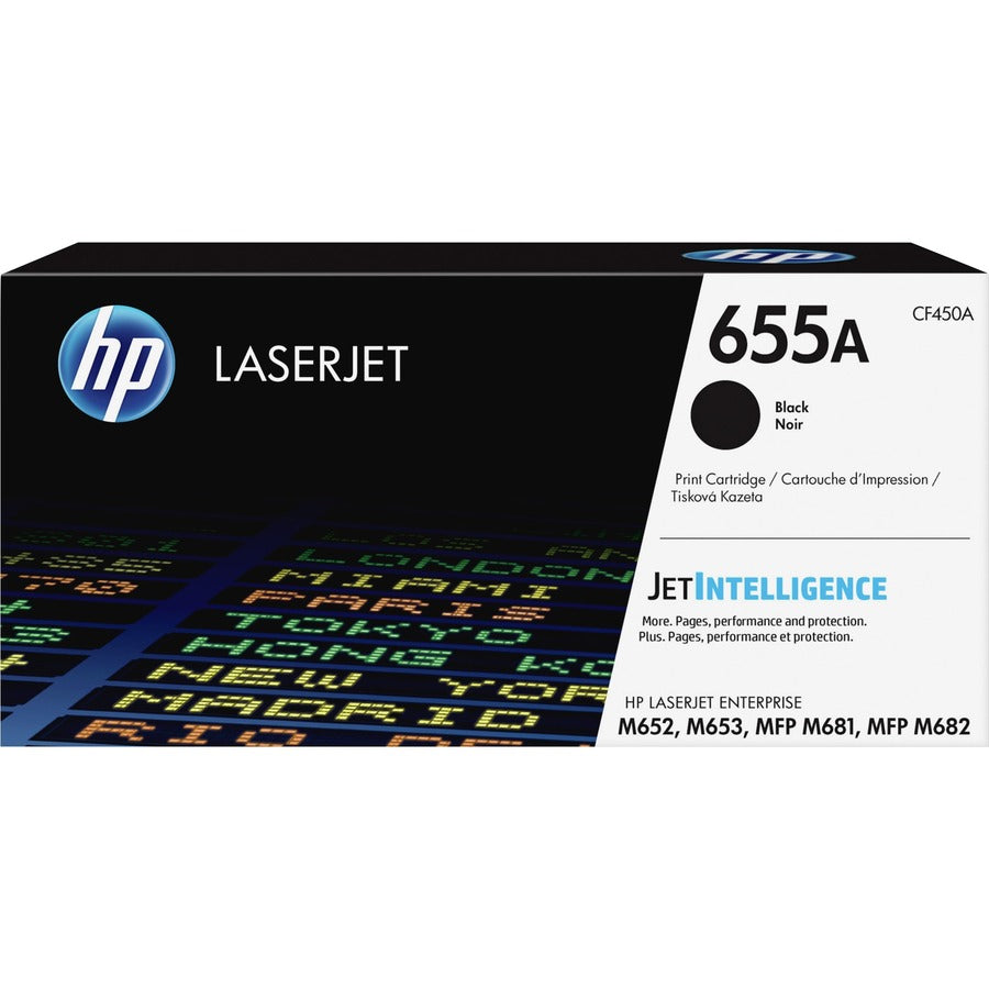 HP CF450A 655A 토너 카트리지 표준 12500 페이지 출력 블랙