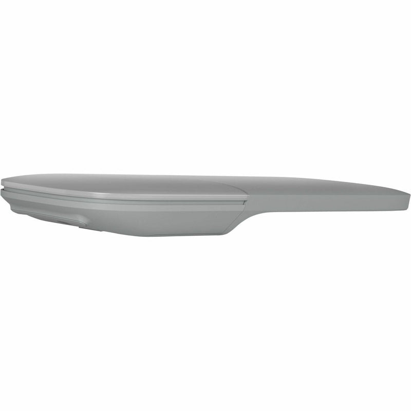 Microsoft Arc Touch Mouse shown in flattened position for easy storage