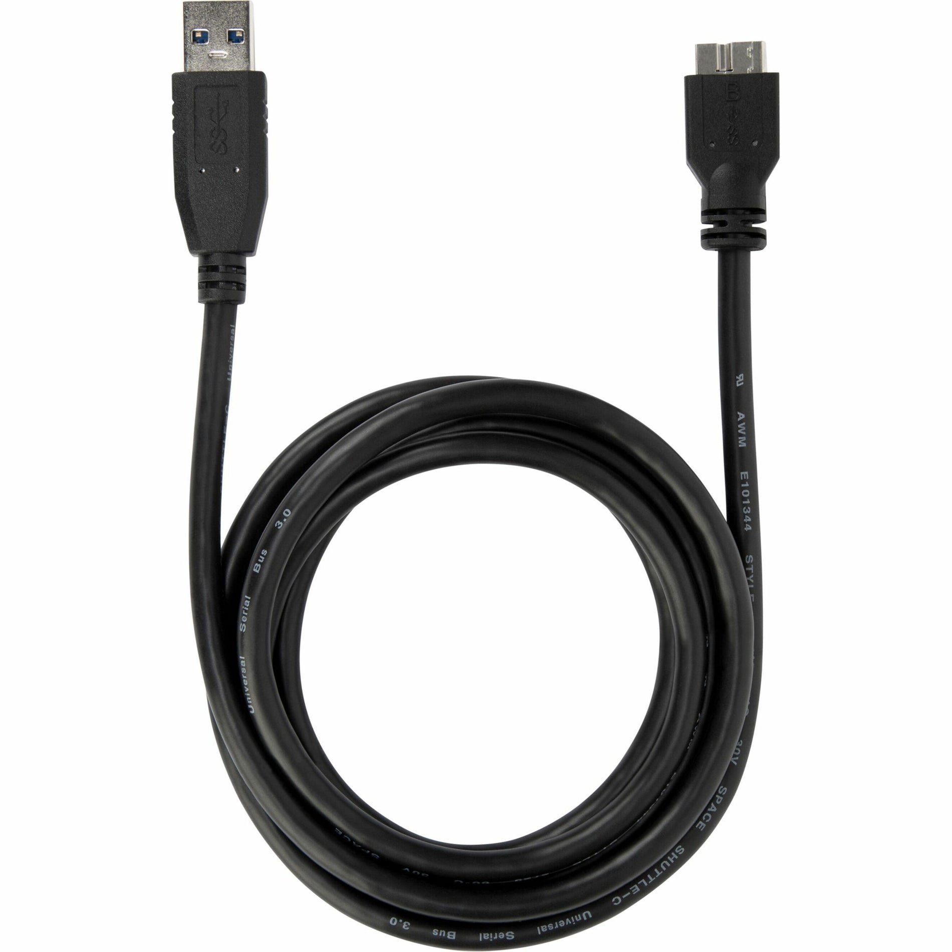 Targus ACC1005USZ 1.8M USB-A mâle vers câble mâle Micro USB-B 5.91 ft Câble de transfert de données de charge