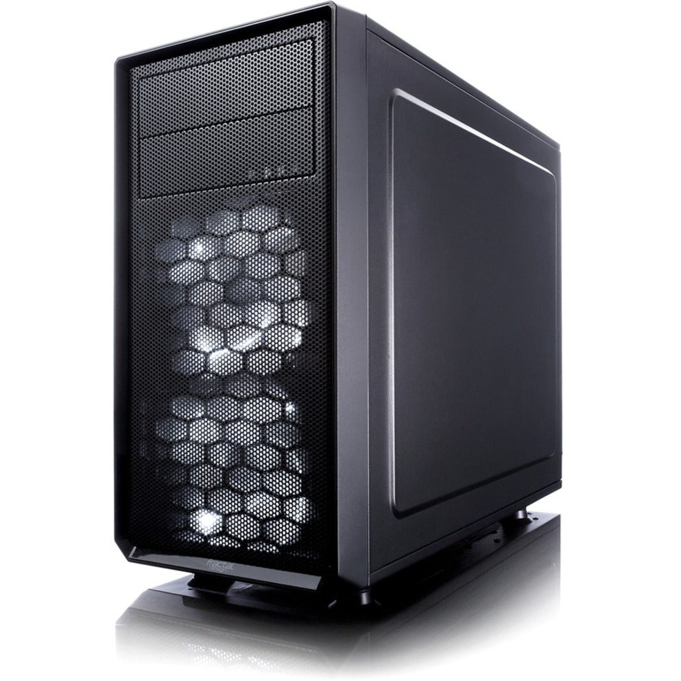 Fractal Design FD-CA-FOCUS-BK-W Boîtier d'ordinateur Focus G avec fenêtre latérale Moyenne tour Noir 5 baies d'extension 2 ports USB