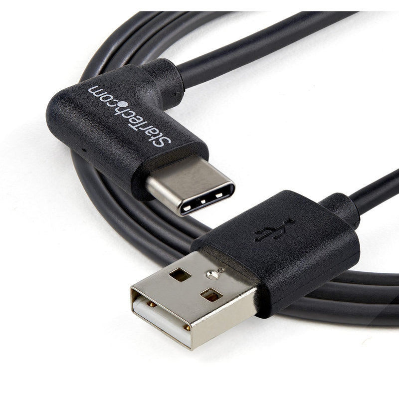 Full view of the USB cable showing both connectors and cable flexibility