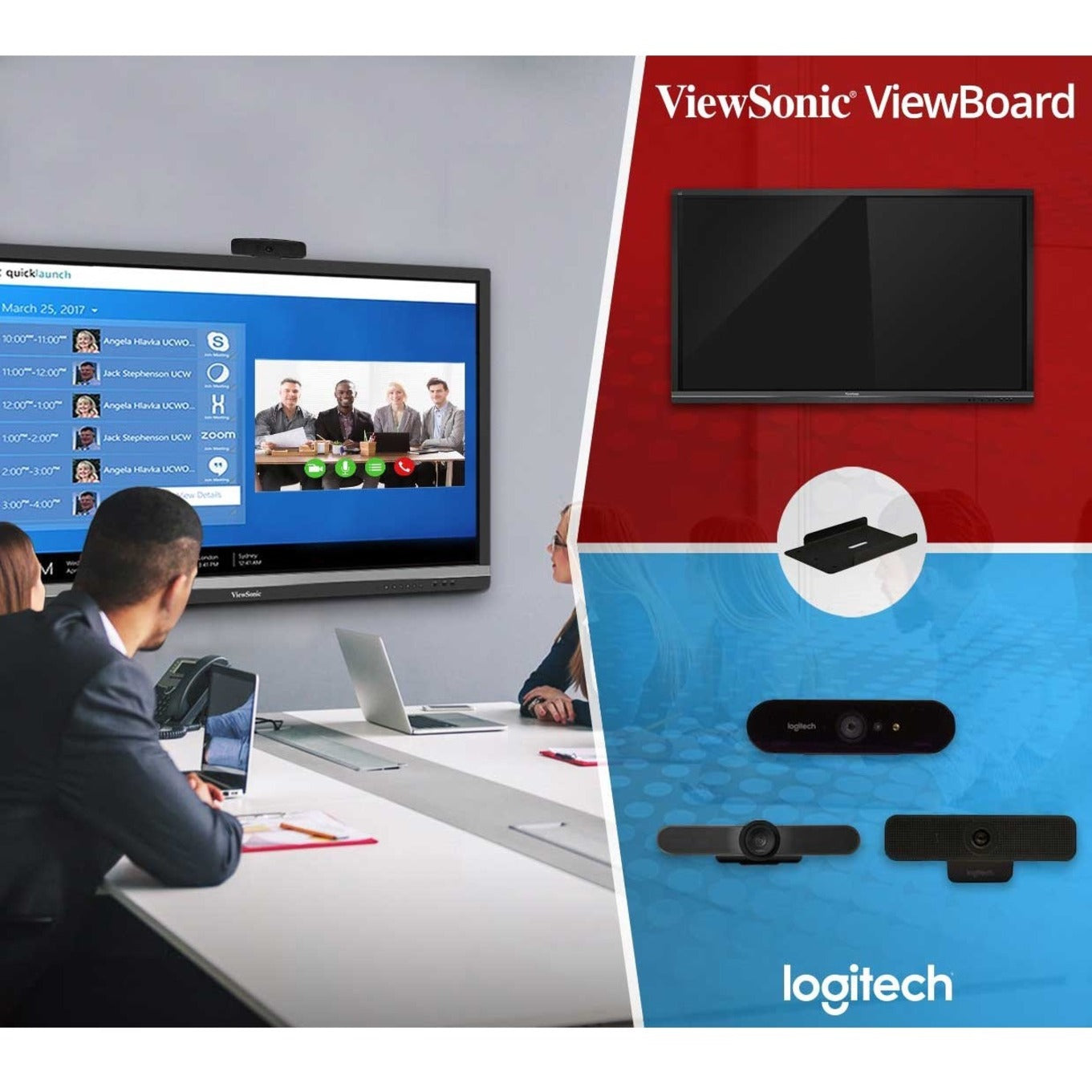 Video conferencing setup with ViewBoard and Logitech cameras-alternate-image11