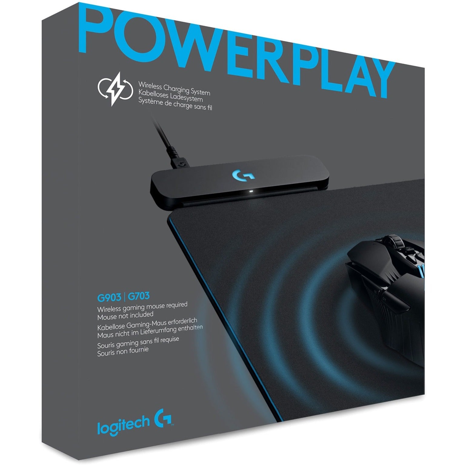 Logitech G903 LIGHTSPEED Gaming Mouse with POWERPLAY Wireless Charging  Compatibility (Renewed)