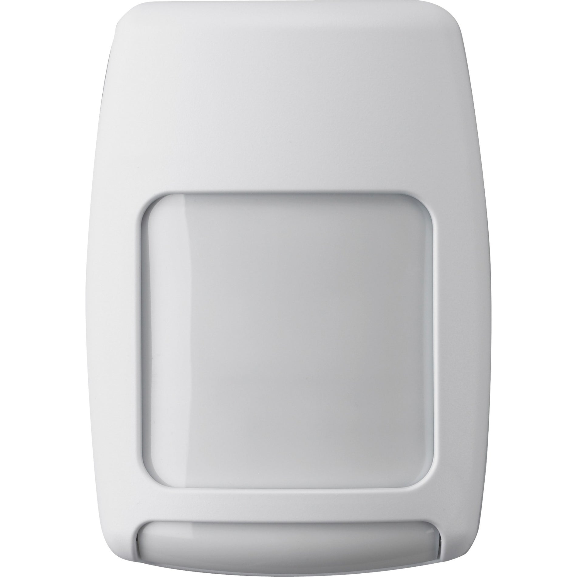 Front view of Honeywell Home 5800PIR-COM wireless motion sensor showing sleek white housing and central detection window-alternate-image1