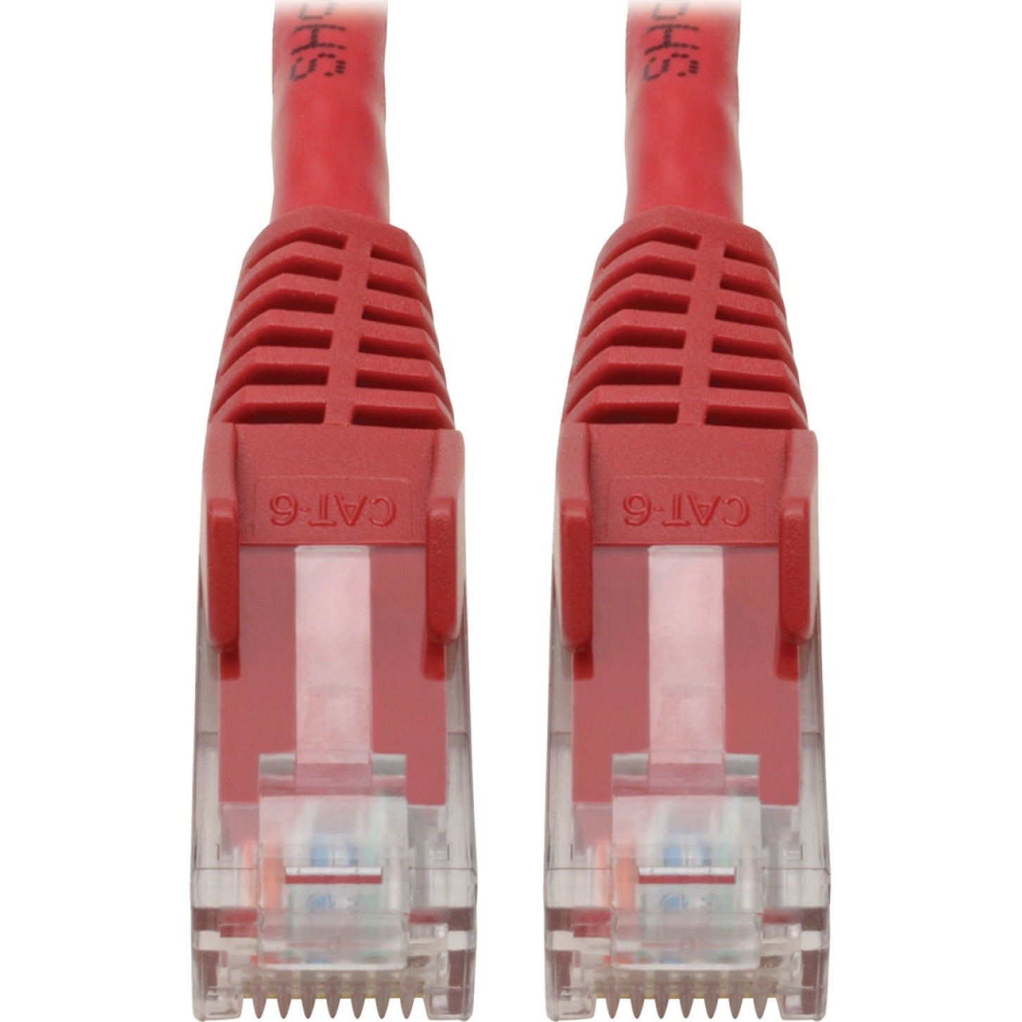 تريب لايت N201-004-RD كابل الشبكة باتش Cat.6 UTP 4 قدم غيغابت سهل الإزالة أحمر
