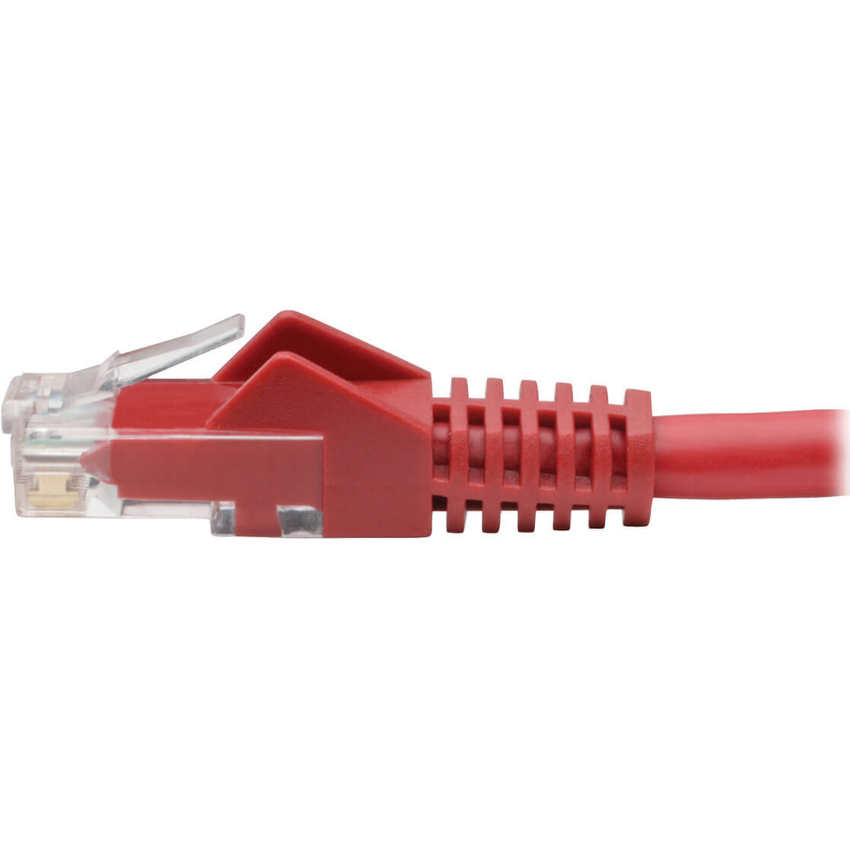 تريب لايت N201-004-RD كابل الشبكة باتش Cat.6 UTP 4 قدم غيغابت سهل الإزالة أحمر