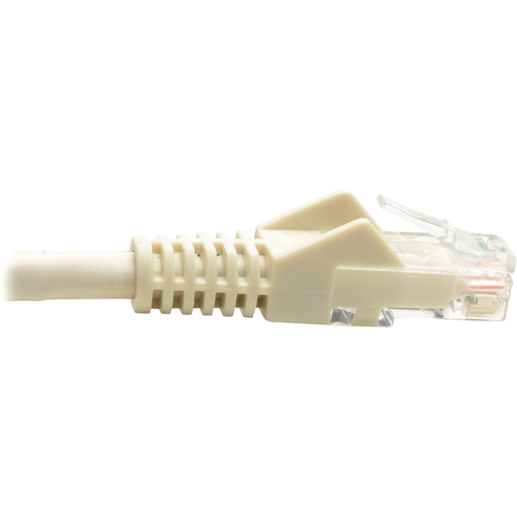 Tripp Lite N201-008-WH Cat.6 UTP Patch Network Cable, 8 ft, Gigabit, Snagless, White