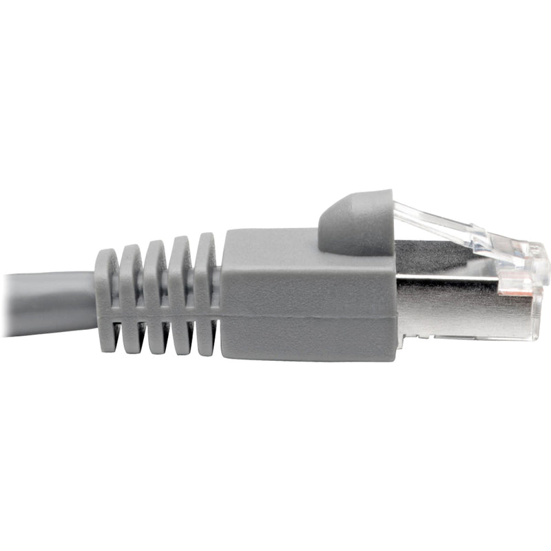 Side profile of RJ45 connector showing strain relief boot design