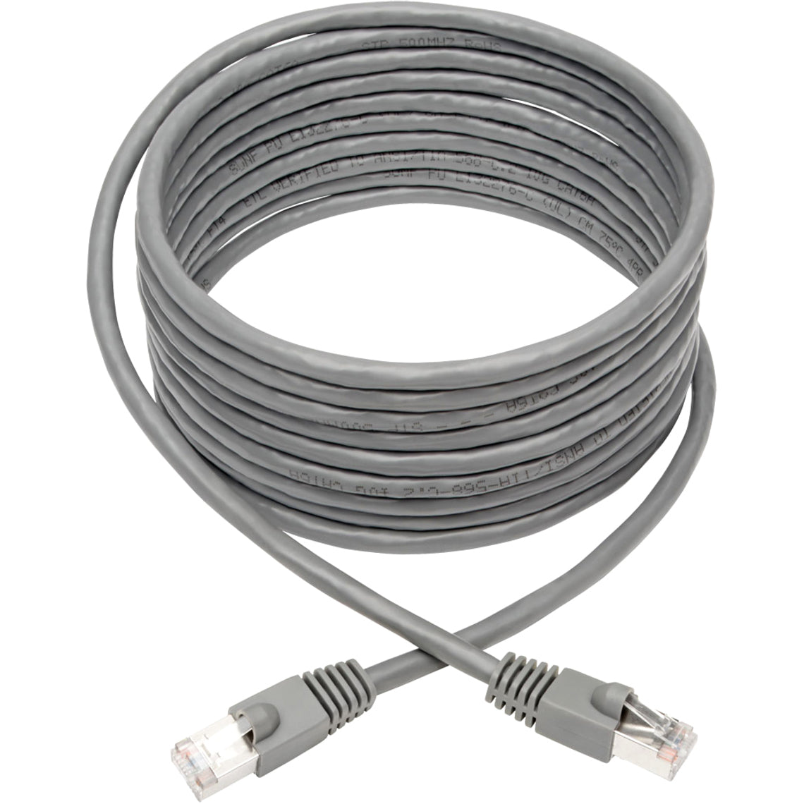Tripp Lite N262-014-GY Cat.6a STP Patch Network Cable, 10G, 14 ft, Gray