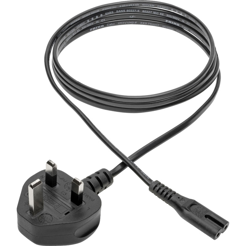 Full length view of Tripp Lite P061-006 power cord showing cable flexibility and construction