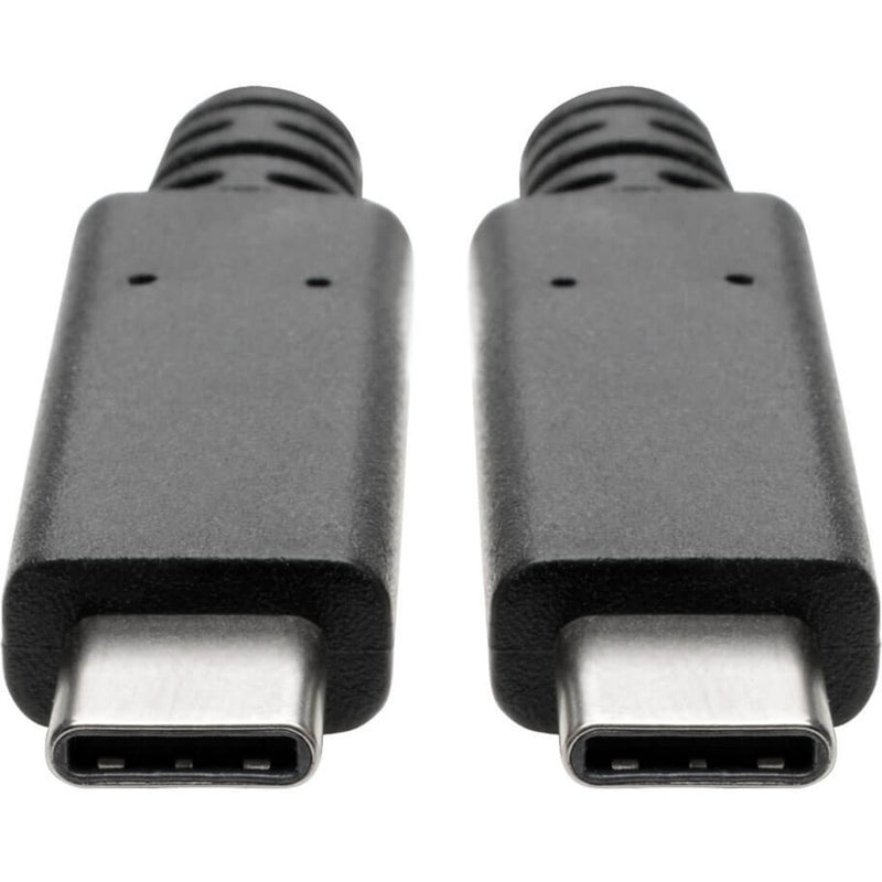 Detailed view of USB-C connector construction showing strain relief and contact design