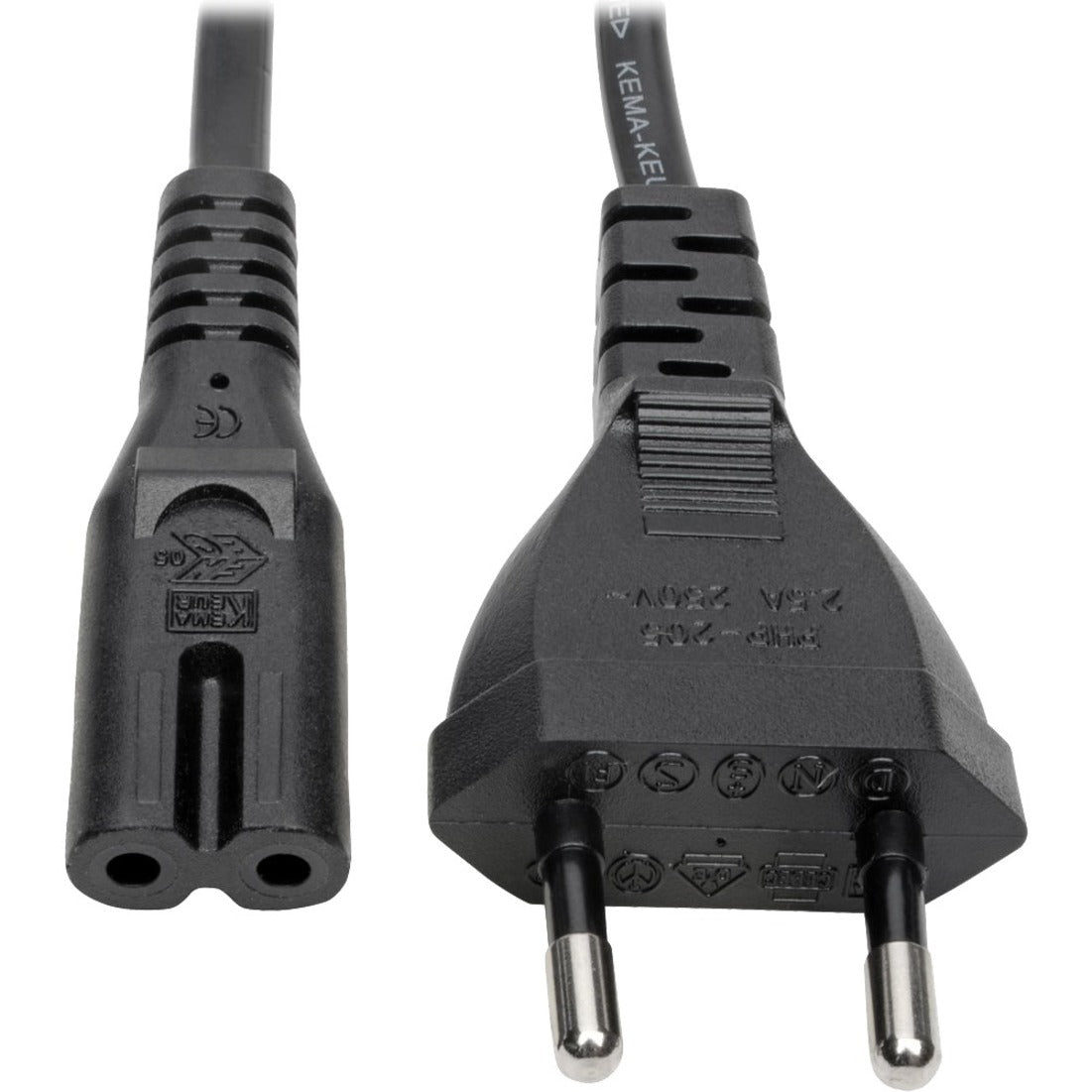 Tripp Lite P059-006 - Tripp Lite P059-006 Standard - Standard Power Cord - Virtajohto 2-Prong - 2-telinen Europlug - Europlug Computer Power Cord - Tietokoneen virtajohto (C7 to CEE 7/16) - (C7 CEE 7/16) - 6 ft. - 6 jalkaa (1.8 m) - 1.8 metriä.