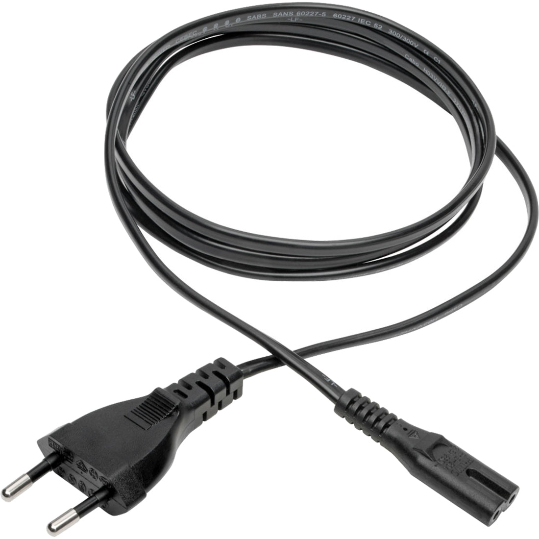 Tripp Lite P059-006 - Tripp Lite P059-006 Standard - Standard Power Cord - Virtajohto 2-Prong - 2-telinen Europlug - Europlug Computer Power Cord - Tietokoneen virtajohto (C7 to CEE 7/16) - (C7 CEE 7/16) - 6 ft. - 6 jalkaa (1.8 m) - 1.8 metriä.