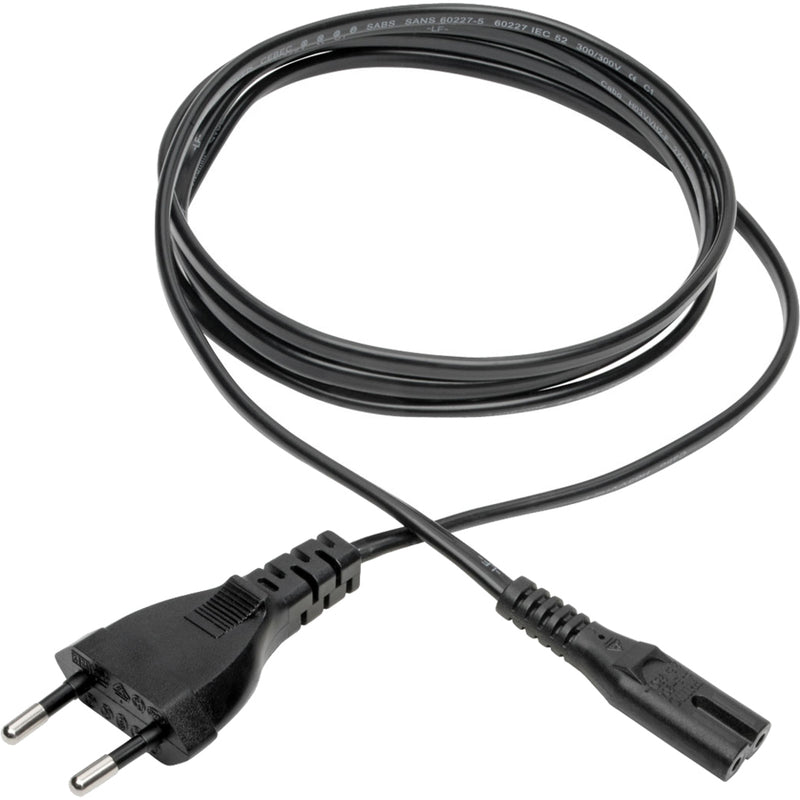 Full length view of power cord showing flexibility and construction quality