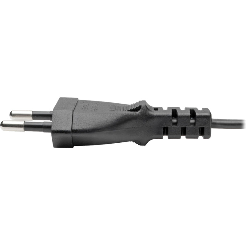 Side profile of Europlug connector showing ergonomic design and strain relief