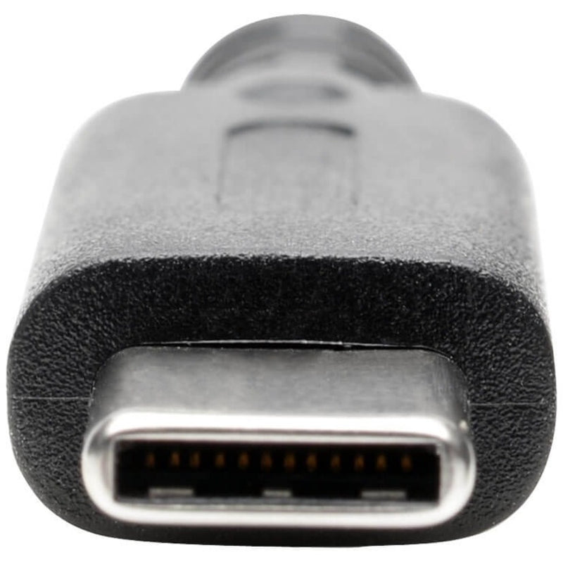 Macro shot of USB-C connector on Tripp Lite adapter