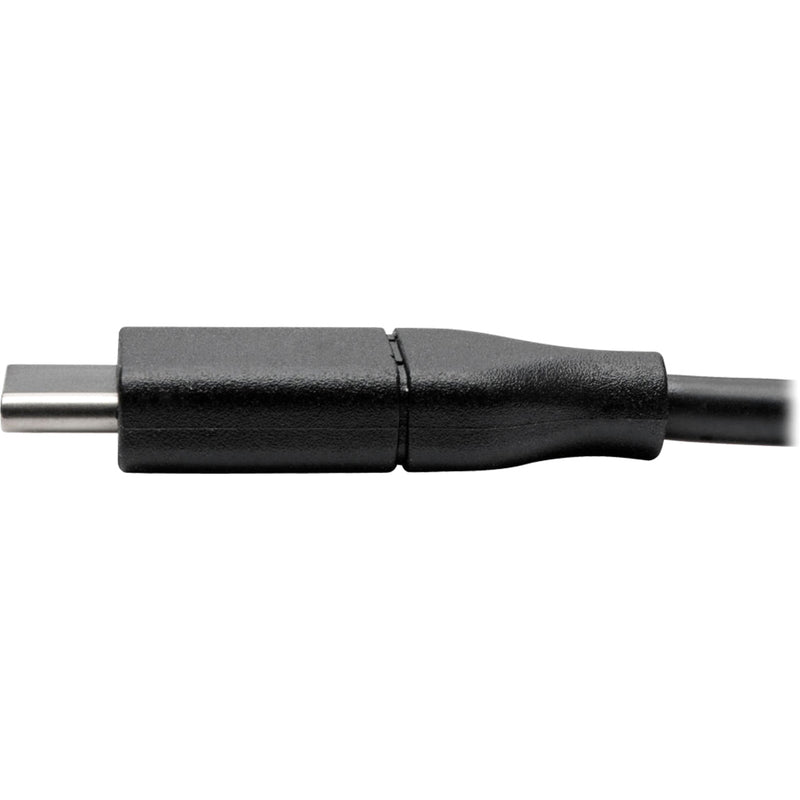 Detailed side view of USB-C connector showing professional construction