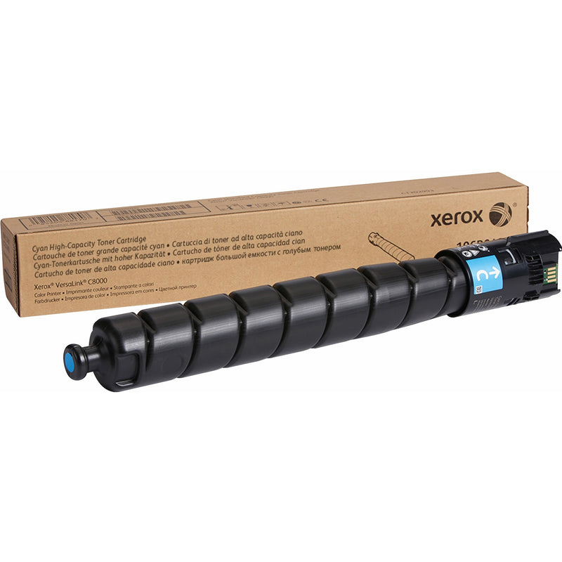 Xerox 106R04046 VersaLink C8000 genuine cyan high-capacity toner cartridge with packaging